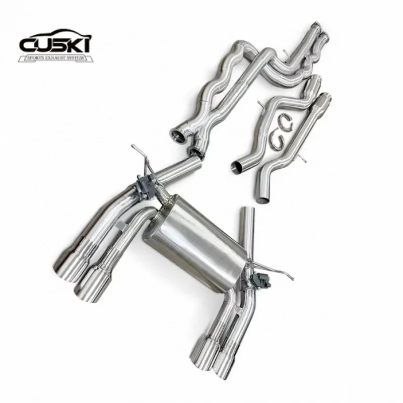 

Polished Stainless Steel Cat Back Exhaust fit BMW M3 M4 F80/F82 3.0T 2014-2019 Exhaust Electronic Valve Upgrade X-Pipe