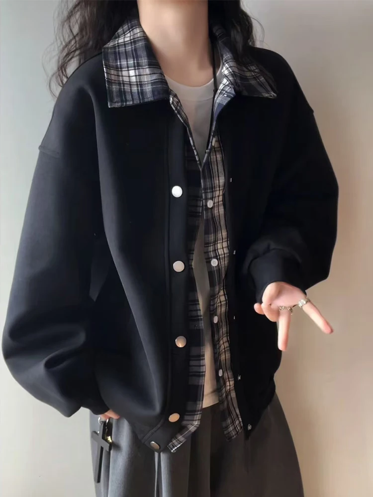 

Мужской кардиган-свитер Bla American Sle Thiened Hoodie Jaet с эффектом двухслойности, зимняя высококачественная модная верхняя одежда