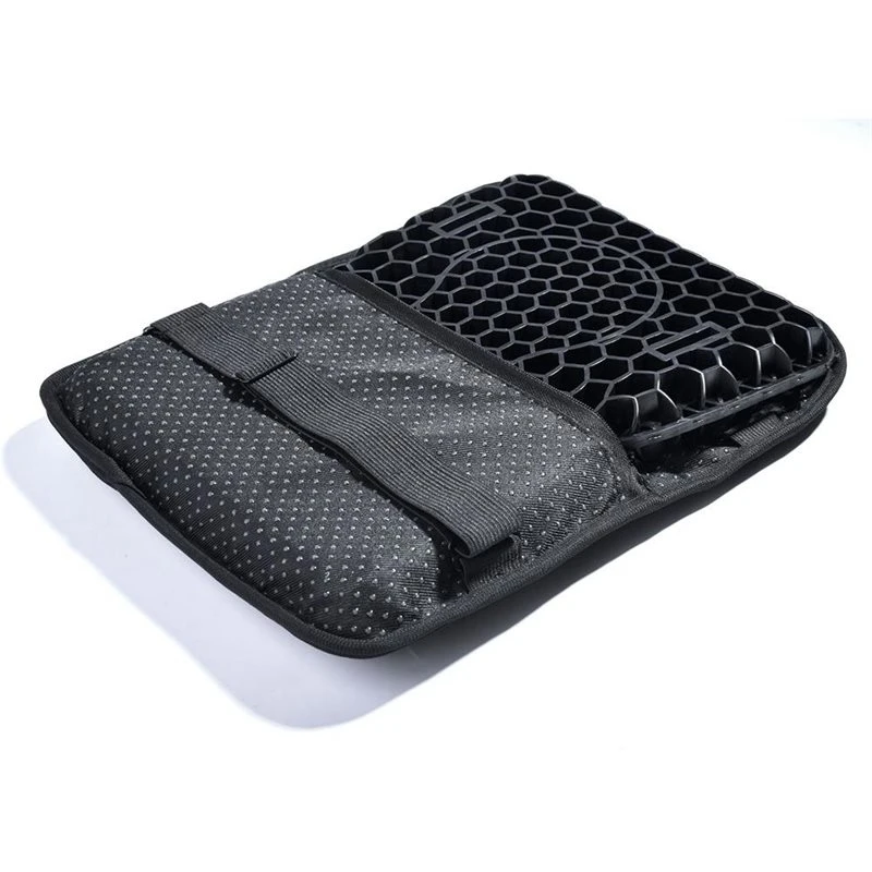 DT42-3D Honeycomb Gel Motorcycle Seat Cushion Universal Comfort Breathable Shock Absorbing