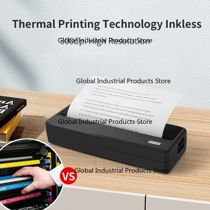 A4 Thermal Mini Printer Inkless Technology Printer Compact Portable Label Maker for Office And Home Use