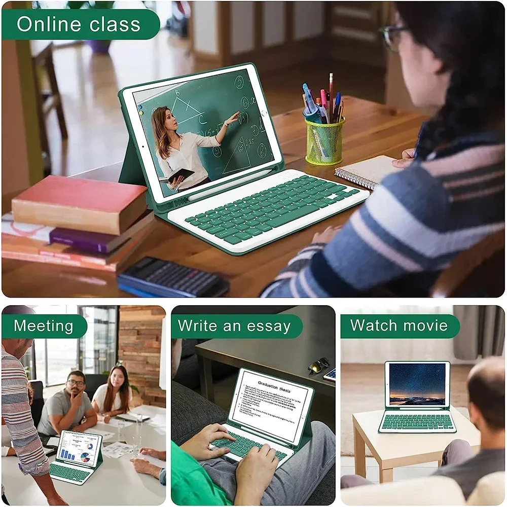 For iPad 11th Generation 2025 11 Inch A16 Case with Keyboard,Detachable Wireless Keyboard+Tablet Cover For iPad 11th Gen Funda