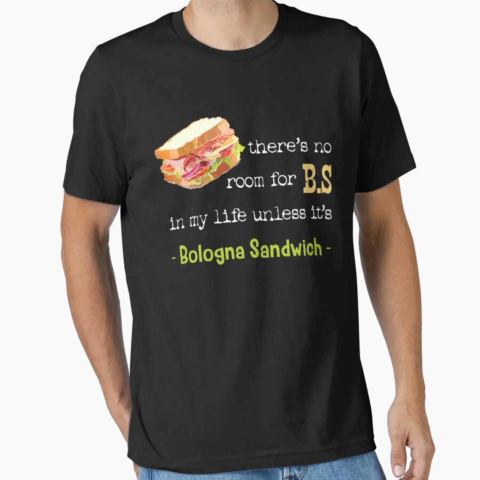 Bologna Sandwich Baloney Sausage Fried Jumbo Day Lovers Essential T Shirt vintage Washed Soft Casual designer clothes