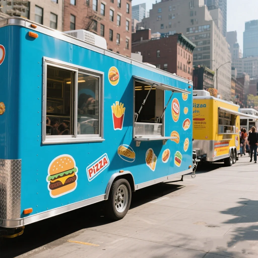 

Food Truck BBQ Coffee Mobile Cart Taco Food Truck Fully Equipped Kitchen Customized Outdoor Food Trailer