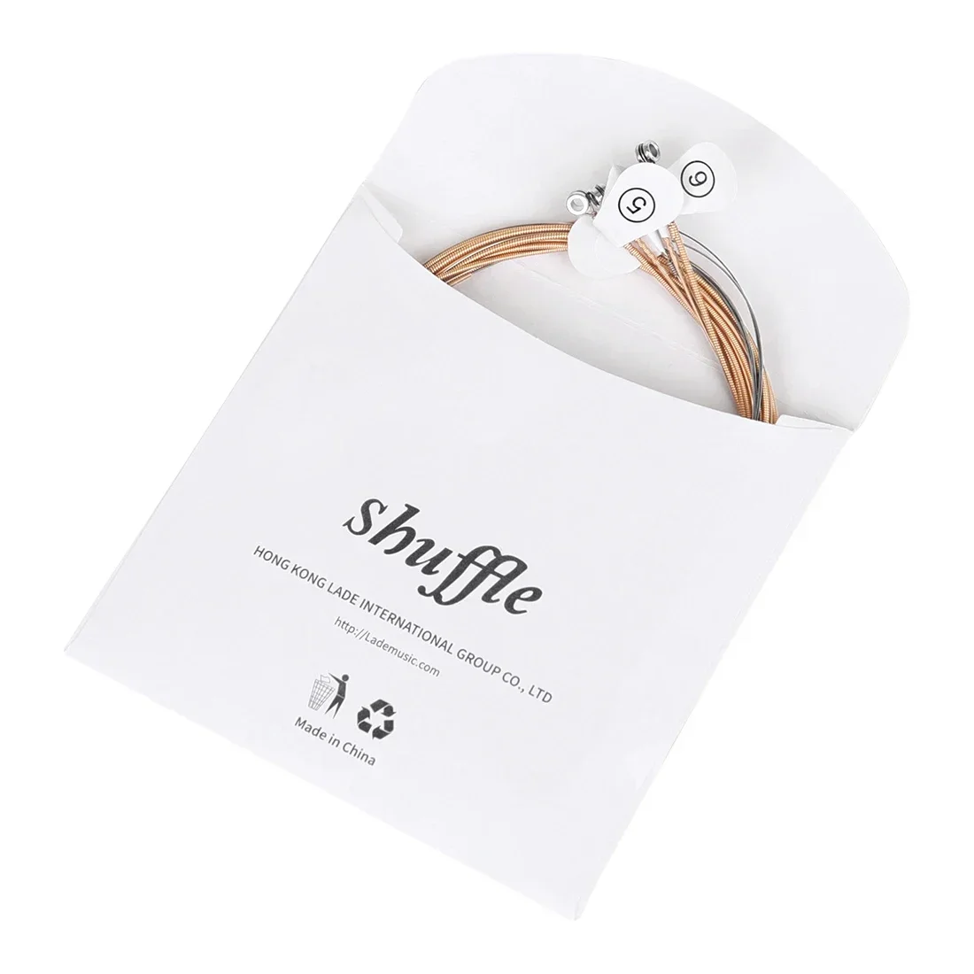 Corde per chitarra acustica Shuffle Corde in lega esagonale Corde per chitarra folk professionale per principianti in rame Parti di chitarra