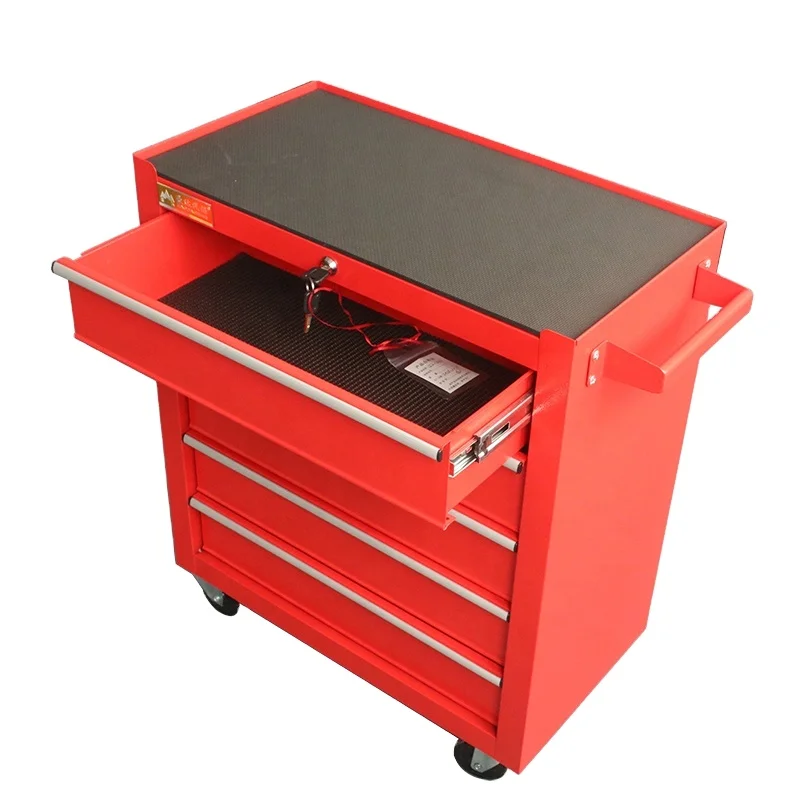 New Design Lockable and Rolling Garage Tool Cabinet Trolley Tool Carts