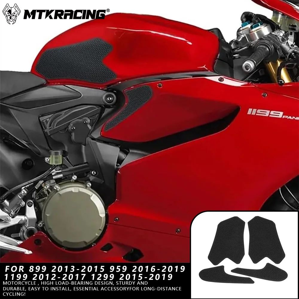 MTKRACING For DUCATI 899（13-15） 959（16-19） 1199（12-17） 1299（15-19）Fuel tank pad side air knee pad anti slip sticker