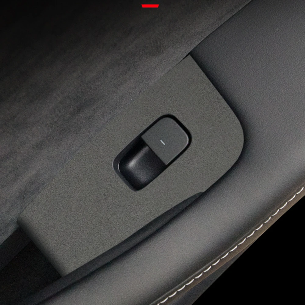 

Window Switch Lifter Panel Trim Frame Sticker For Tesla Model 3 Y 2019-2023 Tuning Made of Alcantara Car Interior Accessories