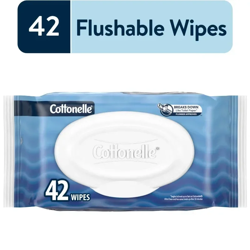 Cottonelle Ultraverse Doorspoelbare Doekjes, 1 Flip-Top Pack