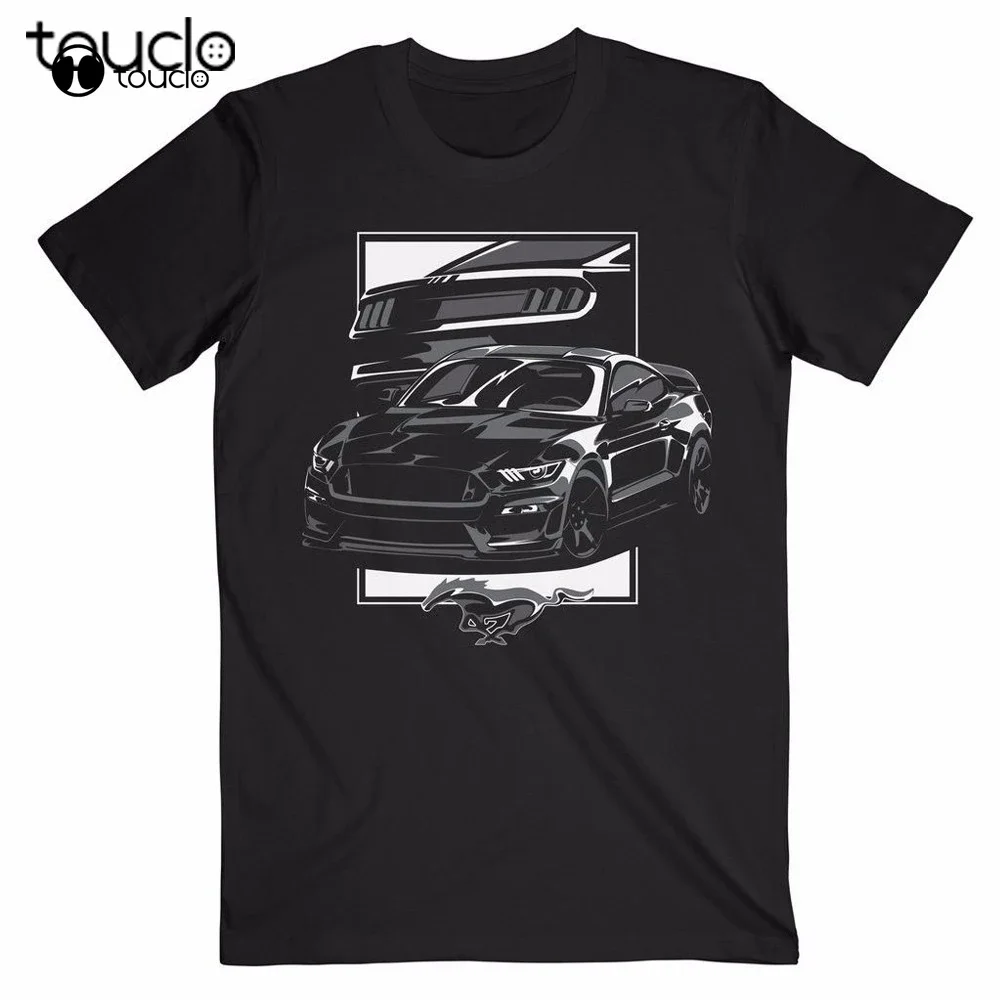 Hot Sale Summer Mustang American Muscle T-Shirt Midnight Mustang 100% Cotton For Man Shirts Unisex Fashion Tshirt Summer Xs-5Xl