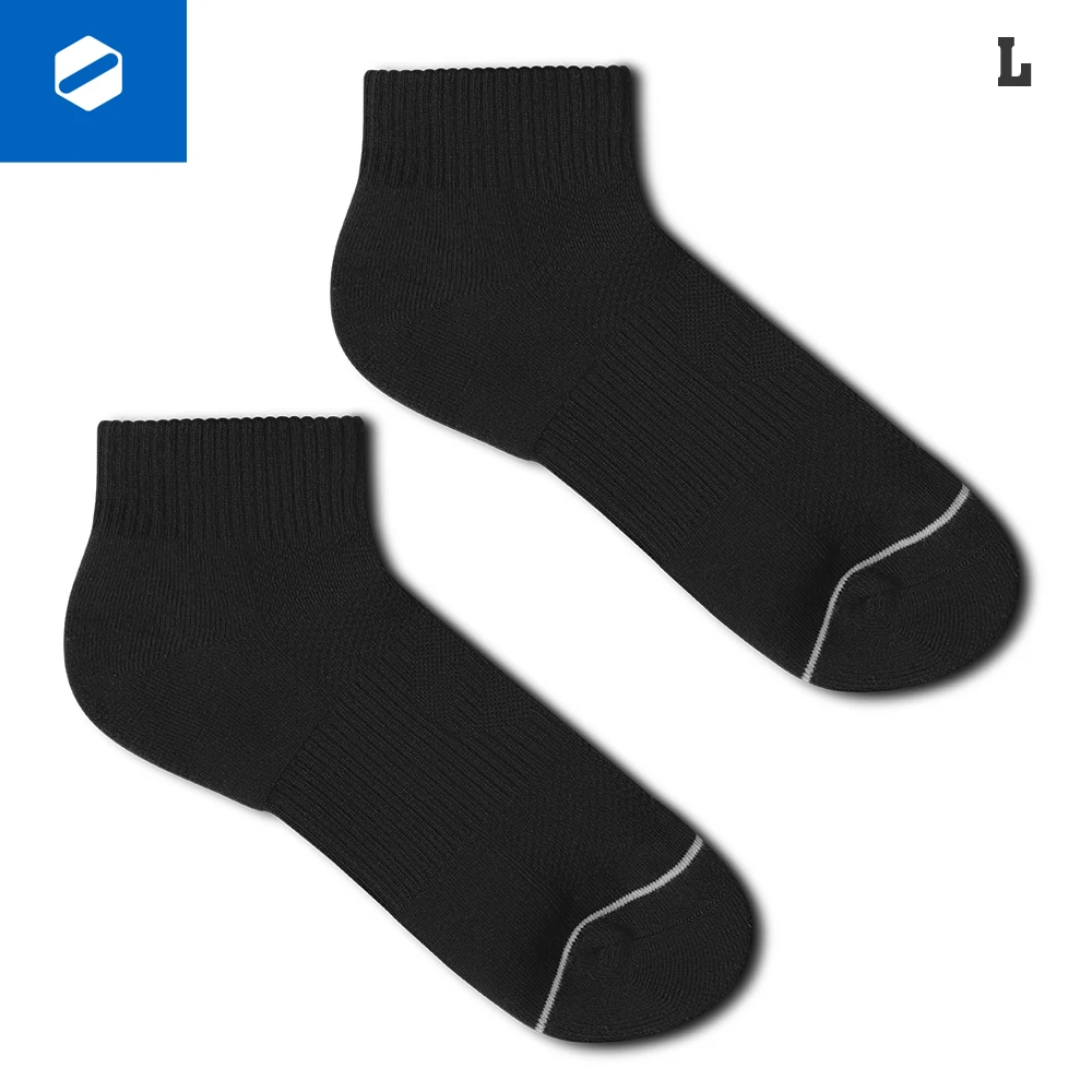 

Daily Elements Cushioning Sports Socks Summer Cotton Ankle Socks Black White Optional M 23-24 L 25-26 1 Pair Breathable Mesh