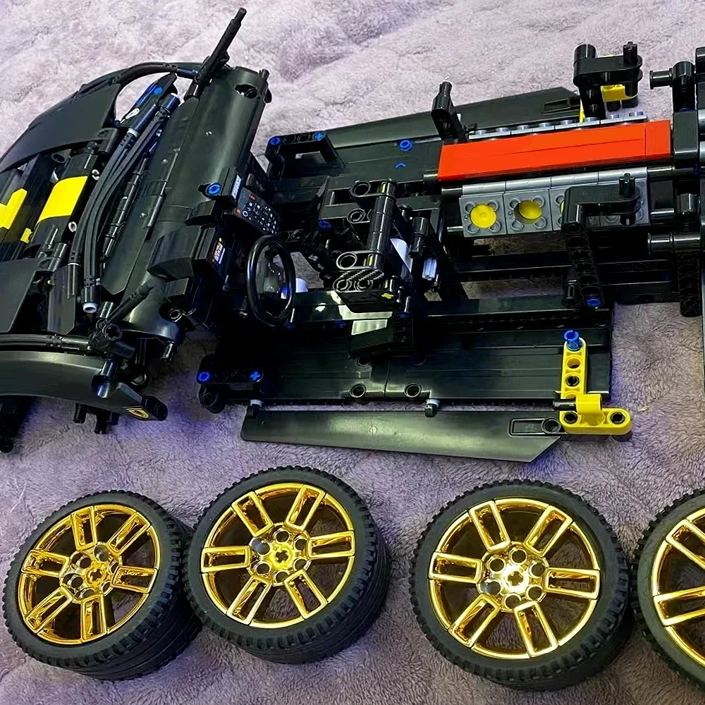 High Tech Classic Technical Super Speed Sports 1:8 Scale Model Car Lamb Building Blocks Bricks Assembly Sets Toys For Kids Gifts