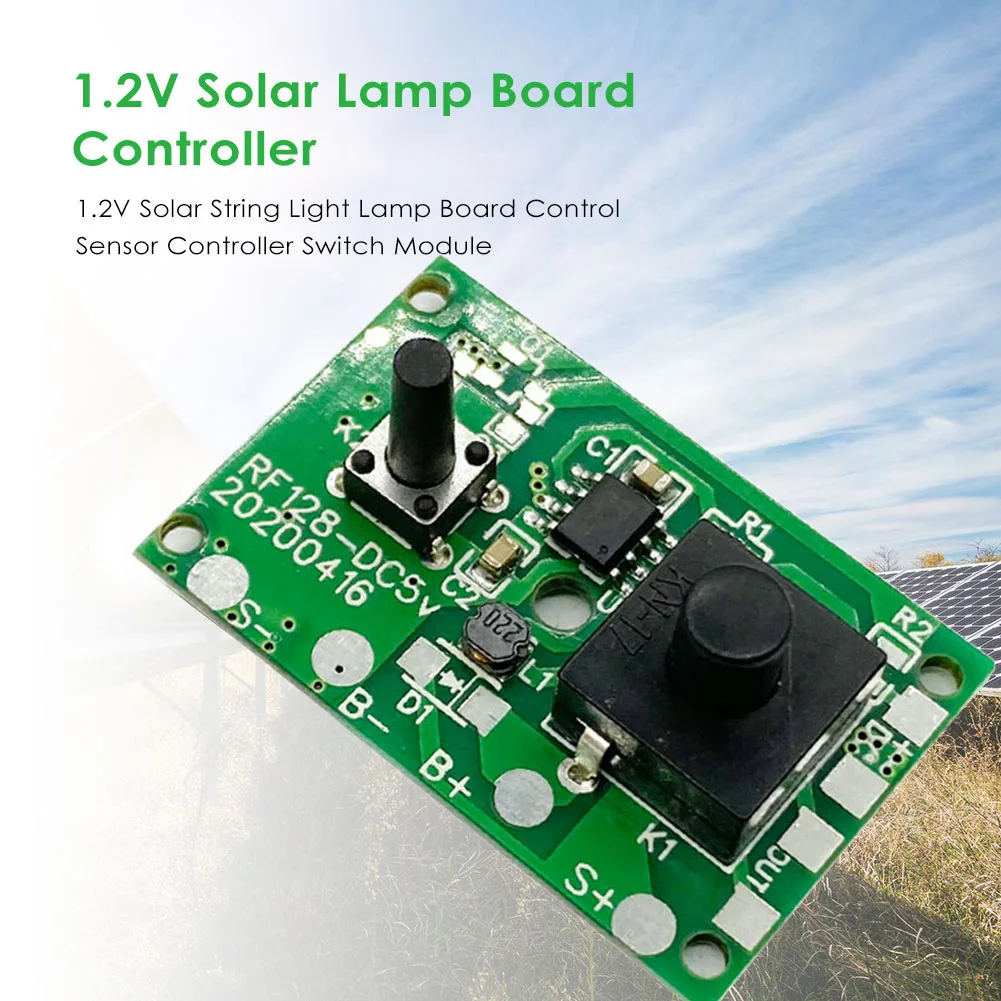 ABS Solar Lamp String Controller 1.2V Solar Lamp String Controller Circuit Board Circuit Switch Module DIY Kits