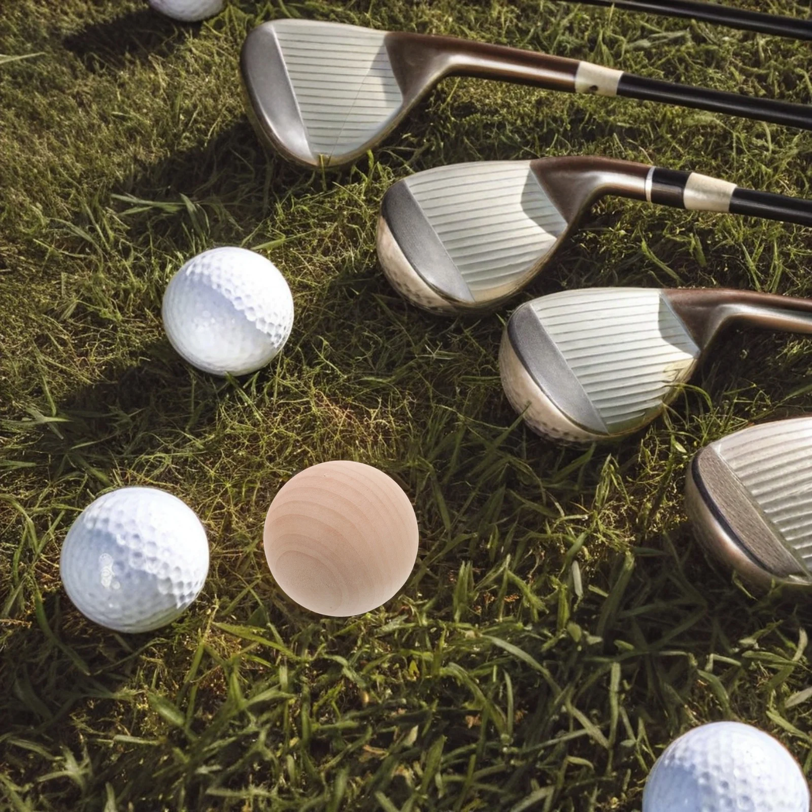 

6Pcs Beech Wood Unfinished Croquet Balls Standard Size Backyard Outdoor Lawn Game Replacement Crafting Balls Wooden Lawn Croquet