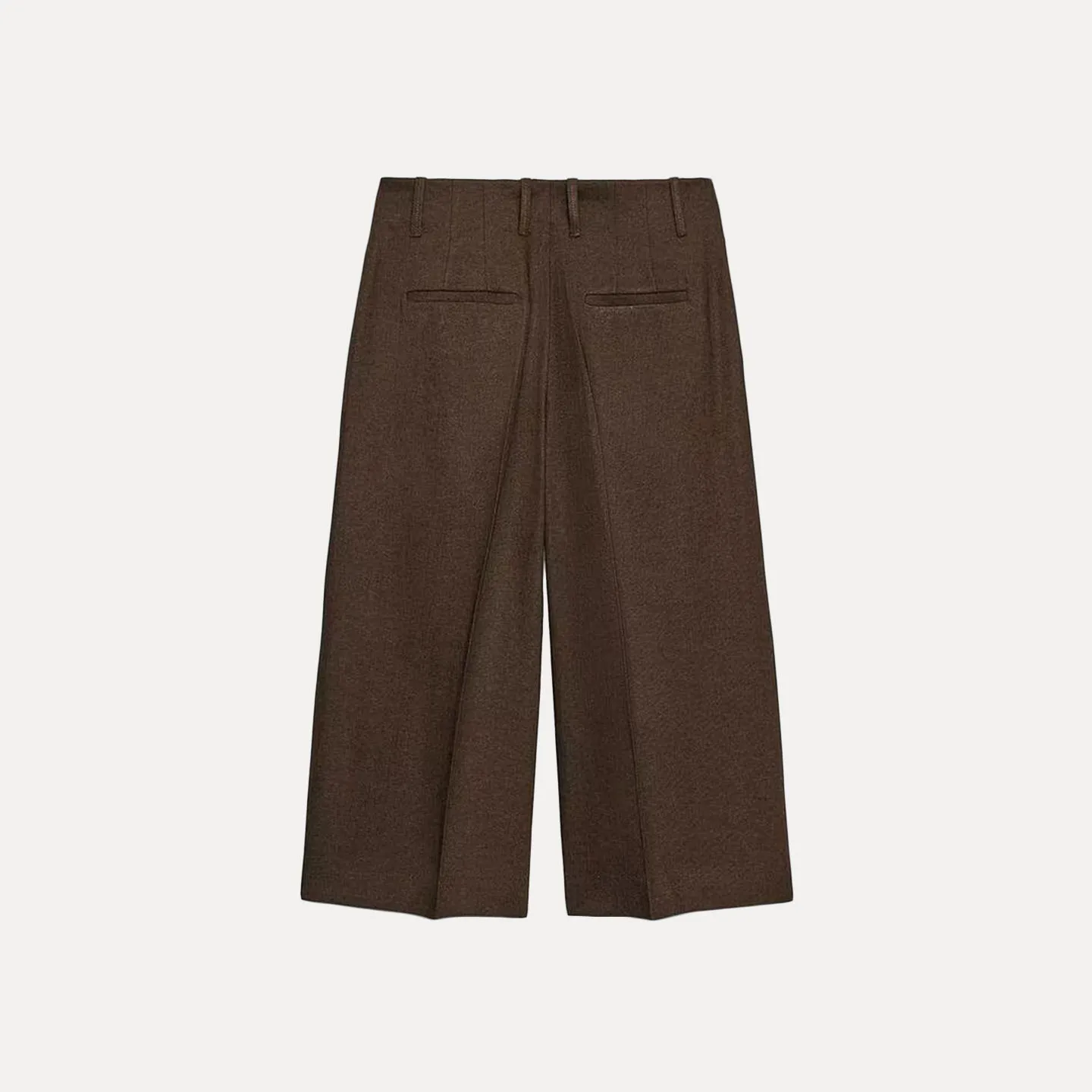 Z Mujer Faion Linen Blend Casual orts 2025 Nuevos pantalones de pierna recta Sle cintura l otro material 00%