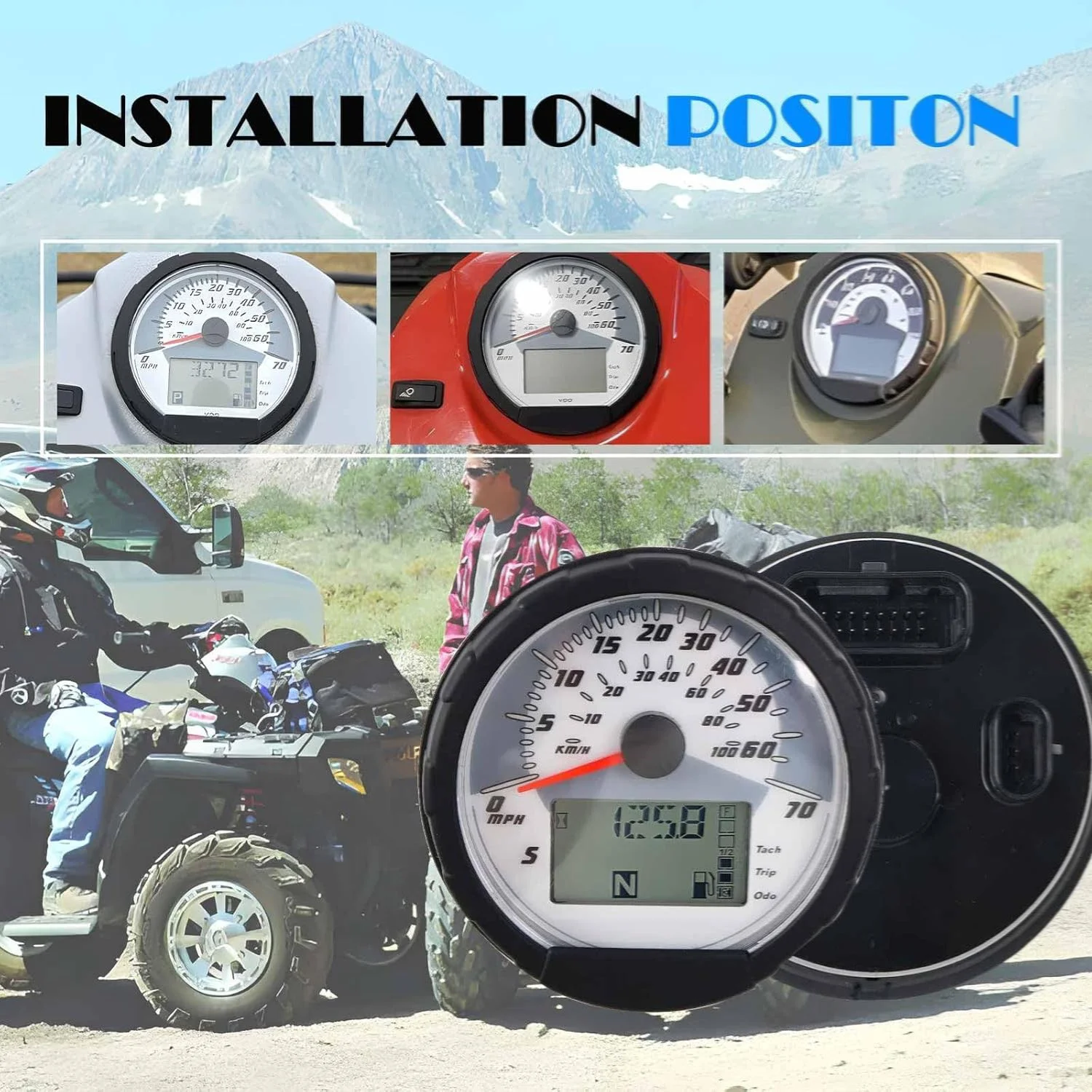 3280431 New Speedometer Cluster Assembly Gauge For Polaris Sportsman 400 500 600 700 800 2004-2012 ATV 3280482  3280528