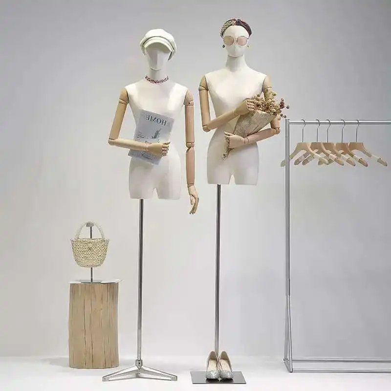 

Манекен для магазина одежды для женской одежды, кулон, шарнирная рука, маленькая модель на груди, рамка для окна, подставка для верхней части тела