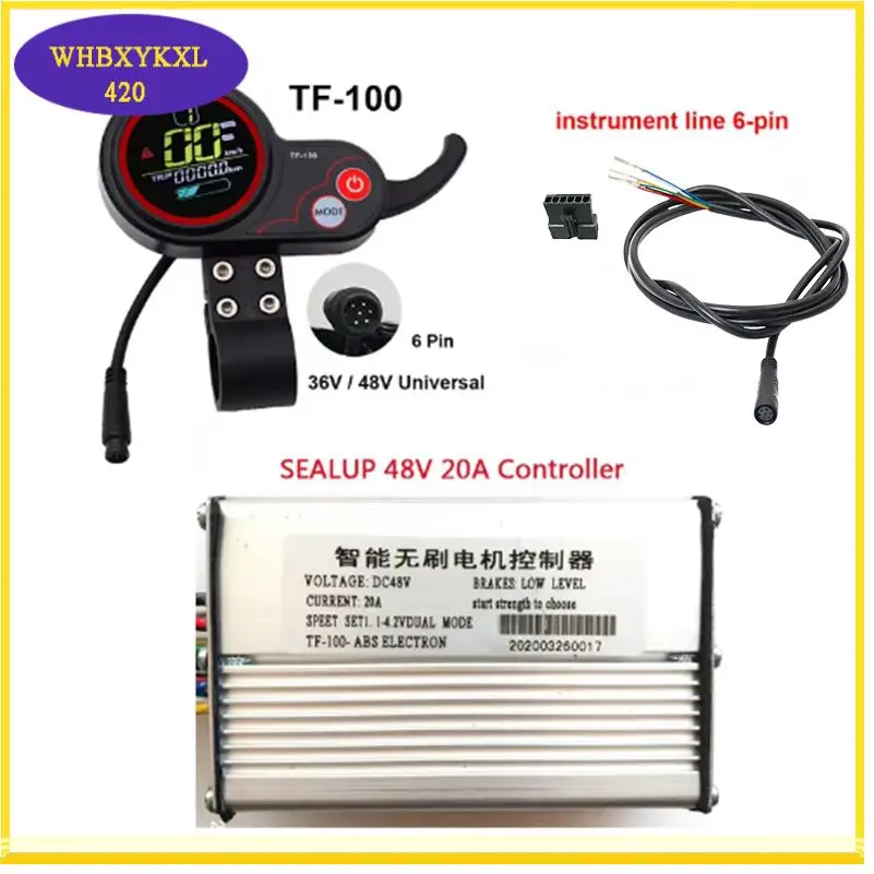 36V 16A 48V 20A Brushless Motor Controller TF-100 LCD Display Meter for Kugoo M4 Electric Scooter Bike Modification