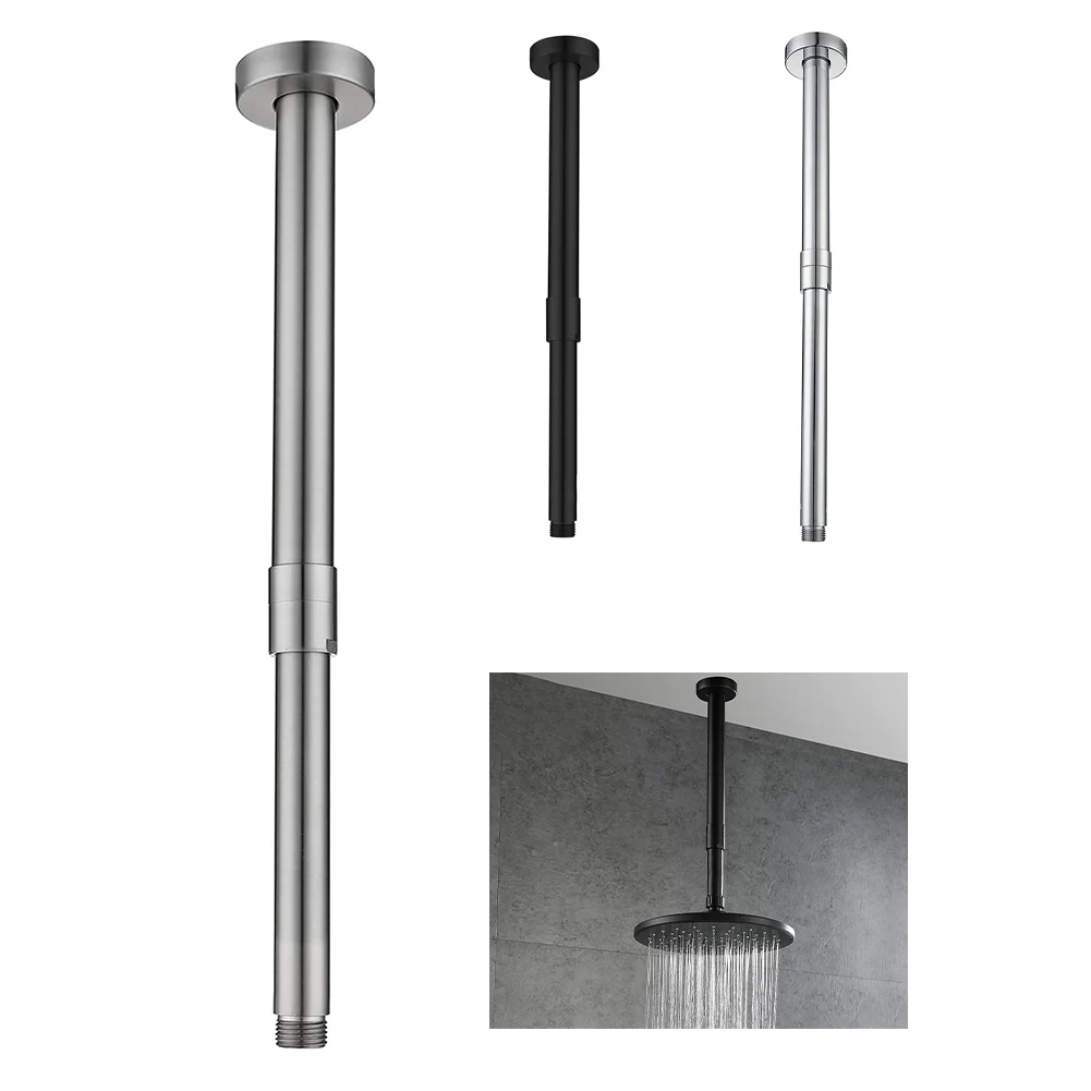 

Enhance Your Shower with a Stainless Steel Adjustable Extension Pipe for Superior Shower Head Positioning 35 60cm