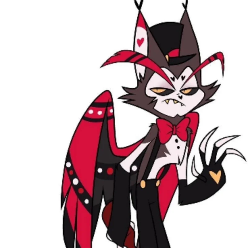 Spiel Hazbin Cosplay Anime Hotel Husk Cosplay Hut Ohren Augenbrauen Requisiten für Halloween Weihnachtsfeier