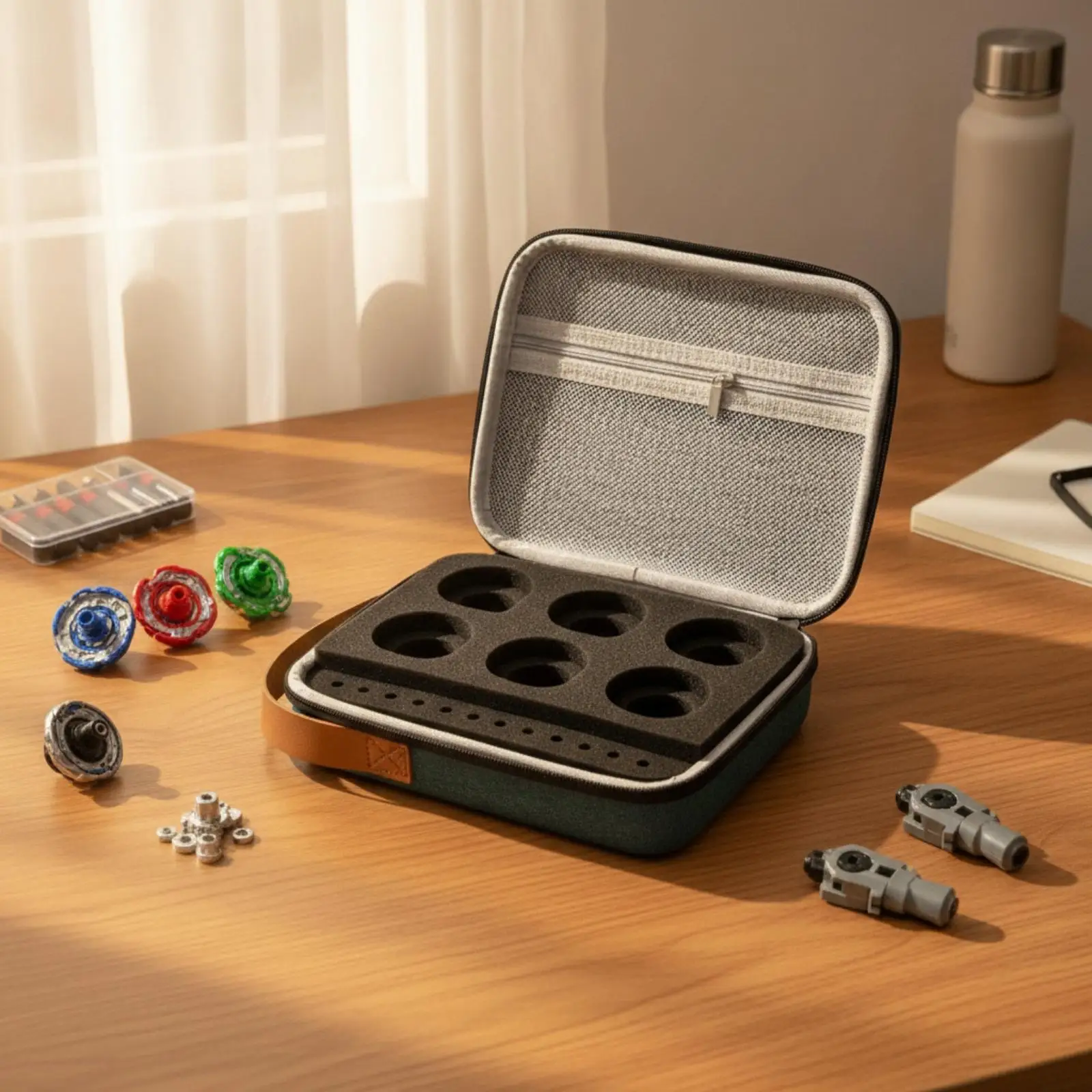 Hard Shell Battling Top Storage Case Portable Rotating Spinning Top Case Compact