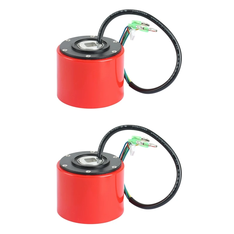 

2Pcs 75Mm Hub Motor Wheel Electric Skateboard Brushless Motor Wheels Kits For Skateboard Sports Accessories,Red