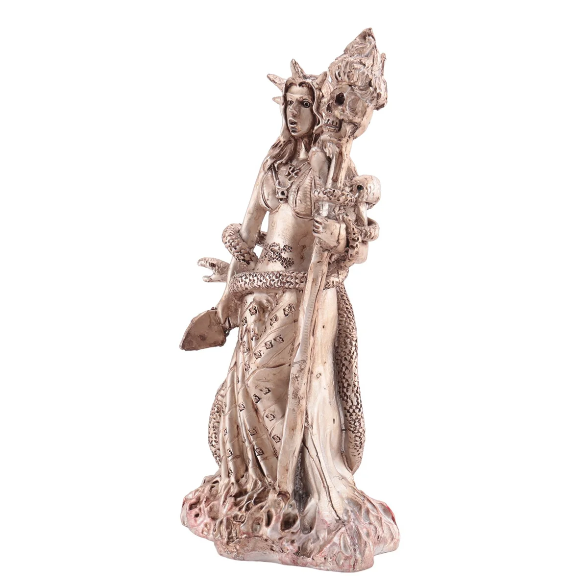 Greek Goddess White Sorceress Witchcraft Hecate Figurine Hekate Necromancy Deity Magic Powerful Pagan Witch Statue A