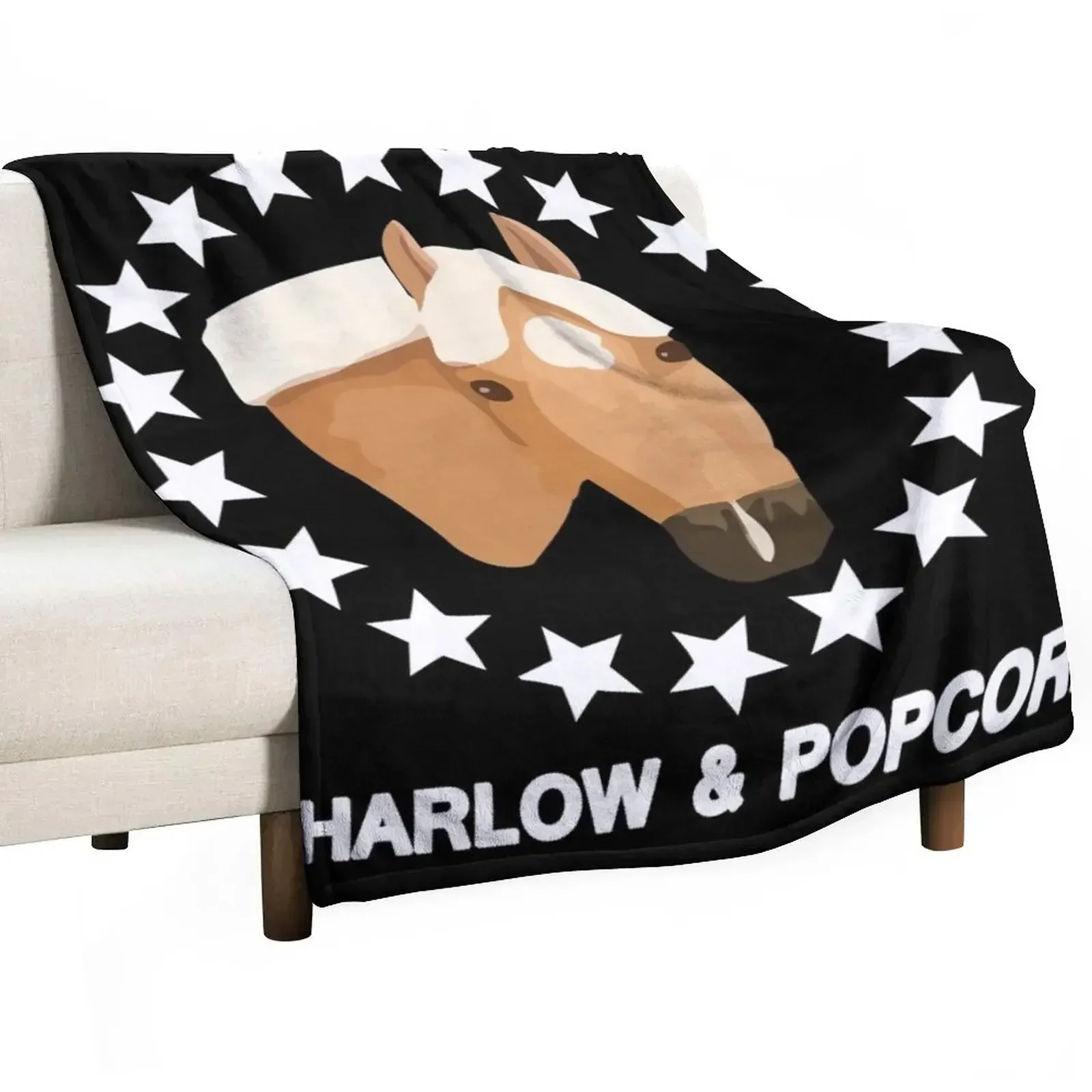 

Harlow And Popcorn Merch Popcorn The Pony Throw Blanket Stuffeds Decorative Sofas Blankets