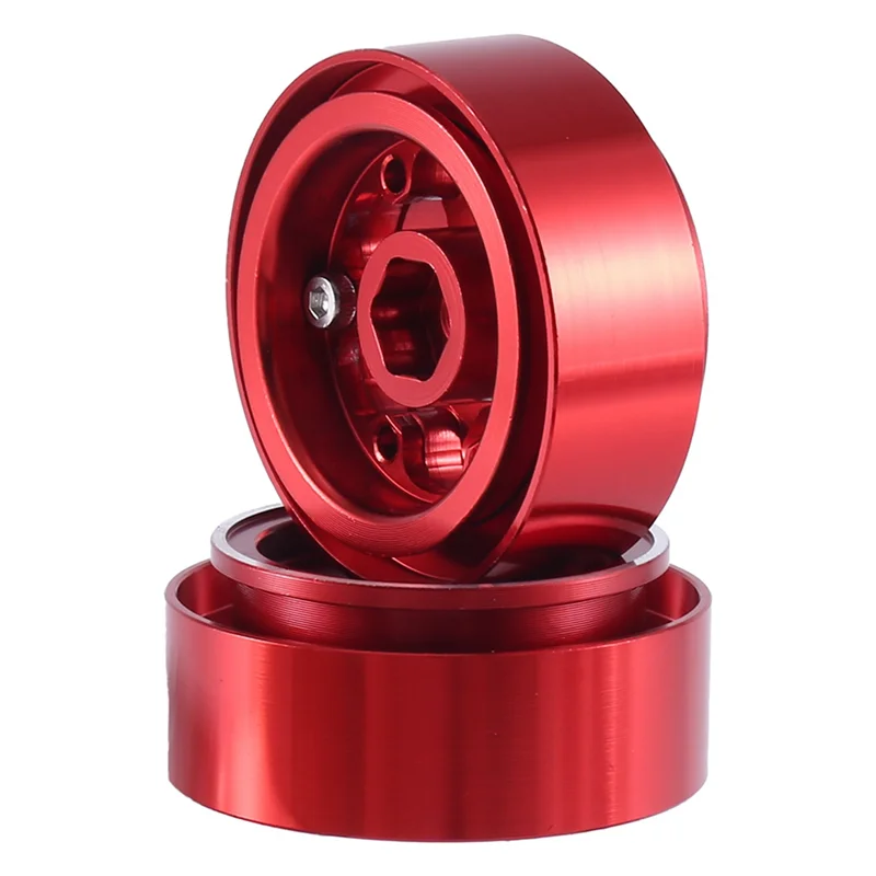 

4Pcs 1.0 Inch Metal Beadlock Wheel Rim Wheel Hub For TRX4M 1/18 RC Crawler Car Upgrade Parts Accessories