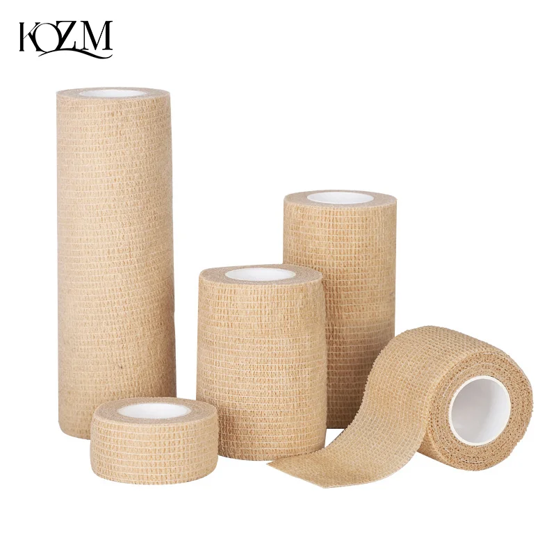 Non-woven Elastic Sport Self Adhesive Elastic Bandage Wrap Tape Elastoplast For Knee Finger Ankle Palm Shoulder Support Pads