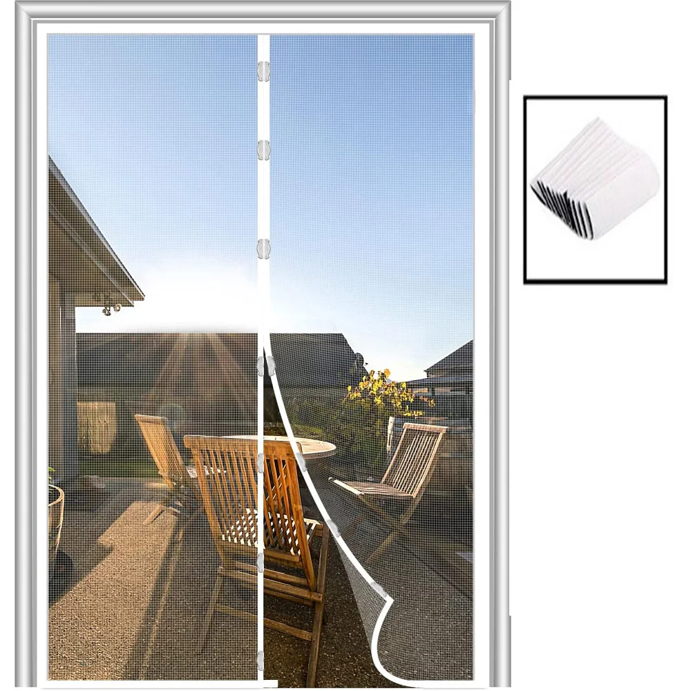 Magnetisch Deurgordijn Anti Muggen Insectennet Zomer Vliegenscherm Netto Punch-Gratis Klamboes Voor Raam Onzichtbare Mesh gaas
