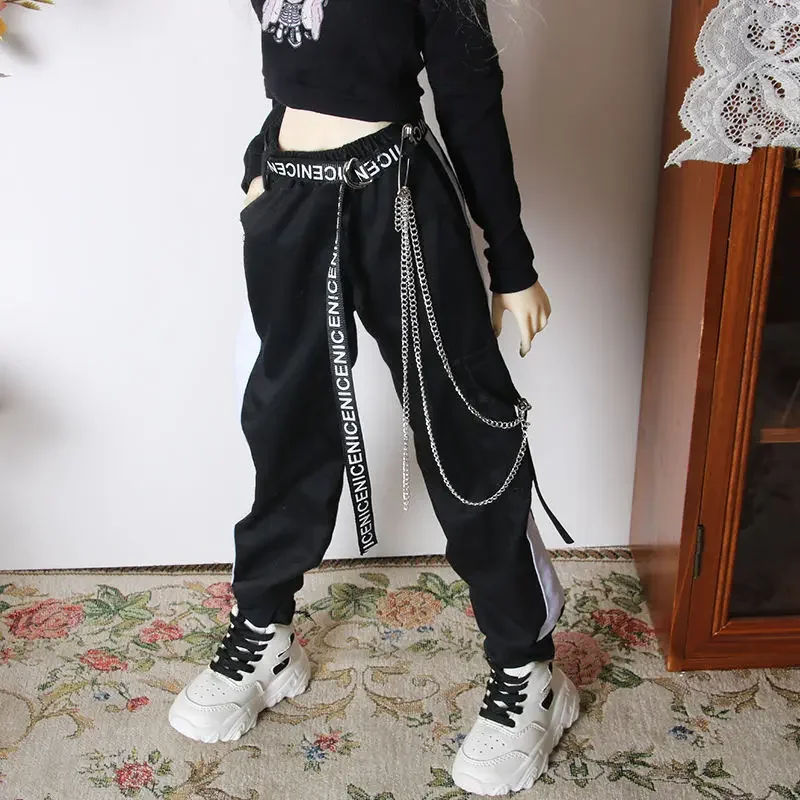 

Модный костюм для куклы 1/3 Bjd 60 см, аксессуары для наряда, толстовки и рабочие штаны, без куклы