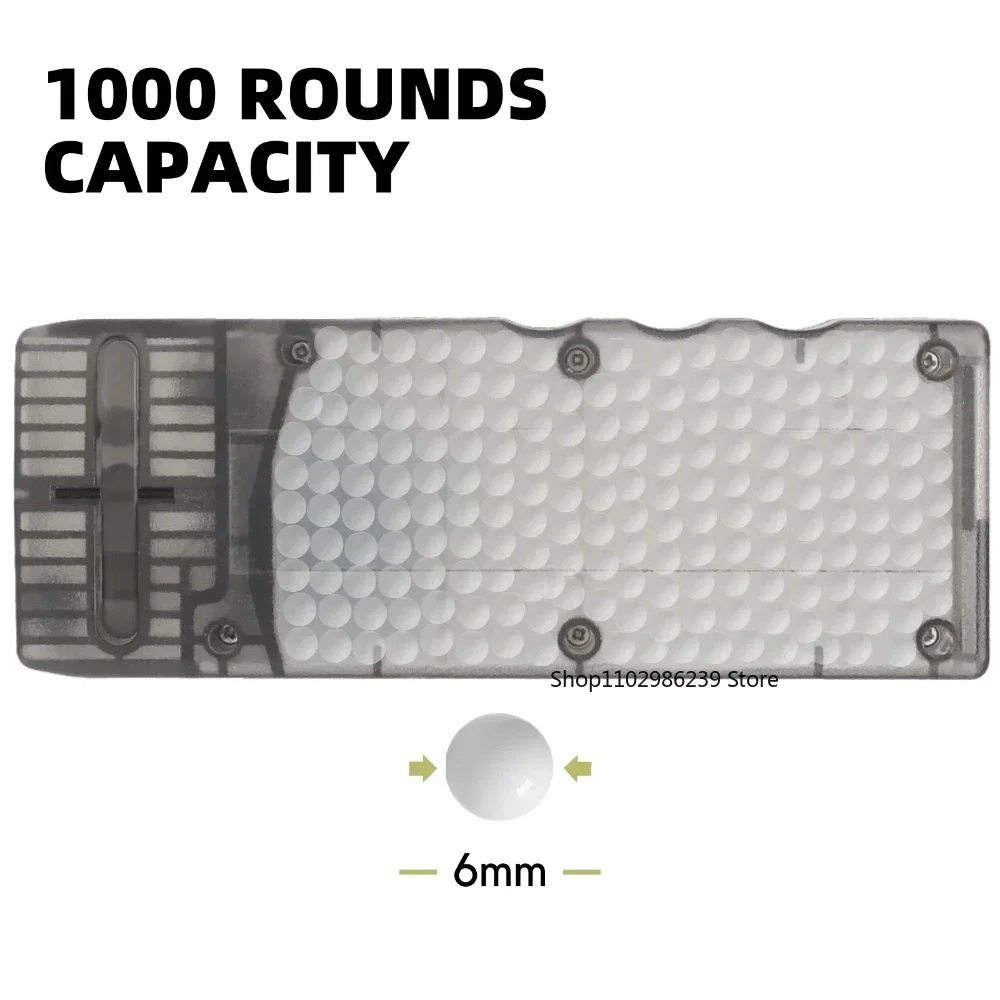 1000 سعة 6 مللي متر BBS سرعة محمل البلاستيك BB صندوق تخزين ل M4 كرنك اليد المجلات محمل سريع الادسنس والعتاد الملحقات