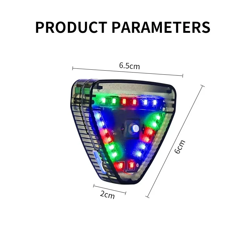 Solar Power Car Strobe Warning Light Colorful LED Night Rear Collision Flashing Siganl Lamp For Car,Motorcycle,Motorbike
