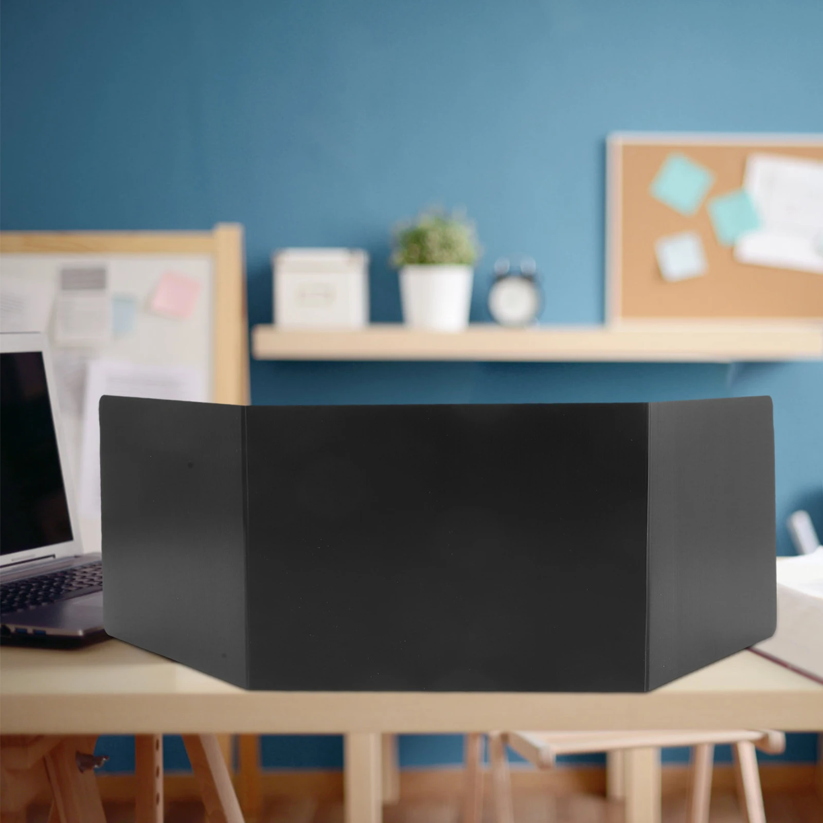 

2pcs Privacy Divider Desk Dividers For Office Study Student Plastic Panel Three-Sided Desktop Screen Pp Material Easy