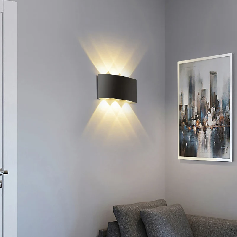 Marpou Led Wandlamp Waterdichte Buitenwandlamp Nachtlamp Voor Slaapkamer 110V 220V Wandlamp Voor Woonkamer Interieur