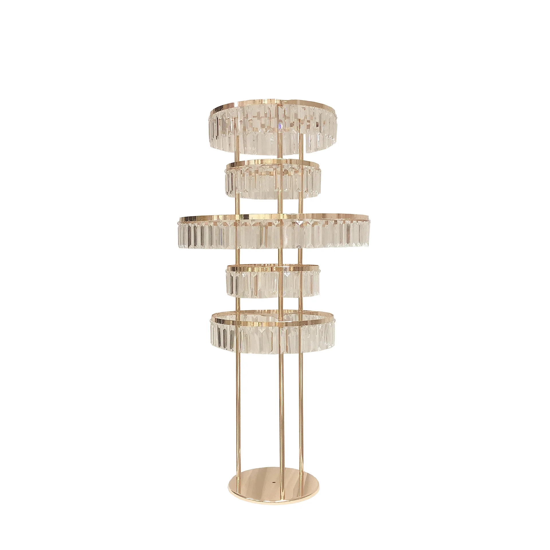 Wedding decoration supplies acrylic crystal road guide wedding stage sign-in office Christmas  floor flower stand ornament
