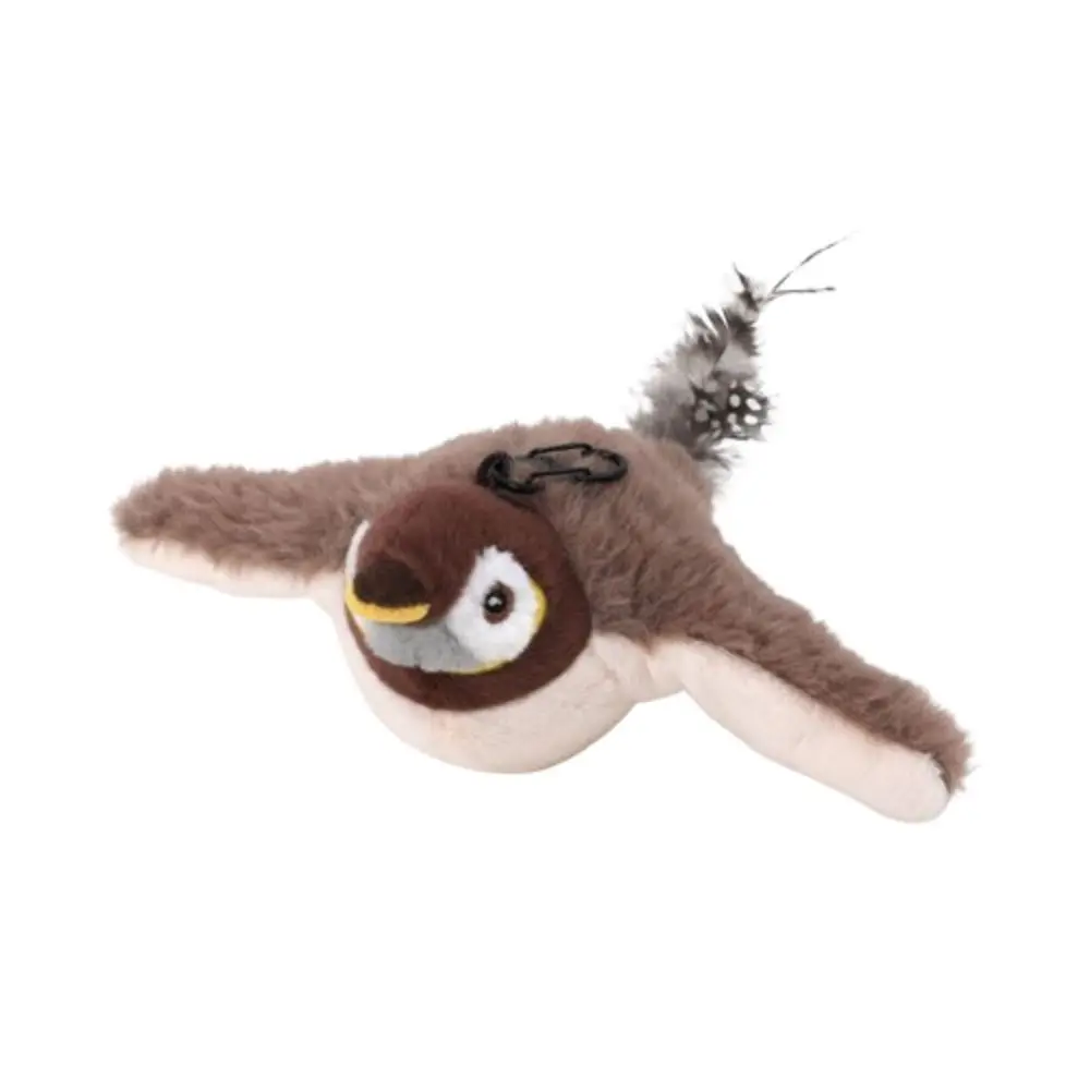 Plush Interactive Cat Toys USB Rechargeable No Flying Flapping Bird Cat Toys 3 Modes Detachable Interactive Cat Kicker Toy