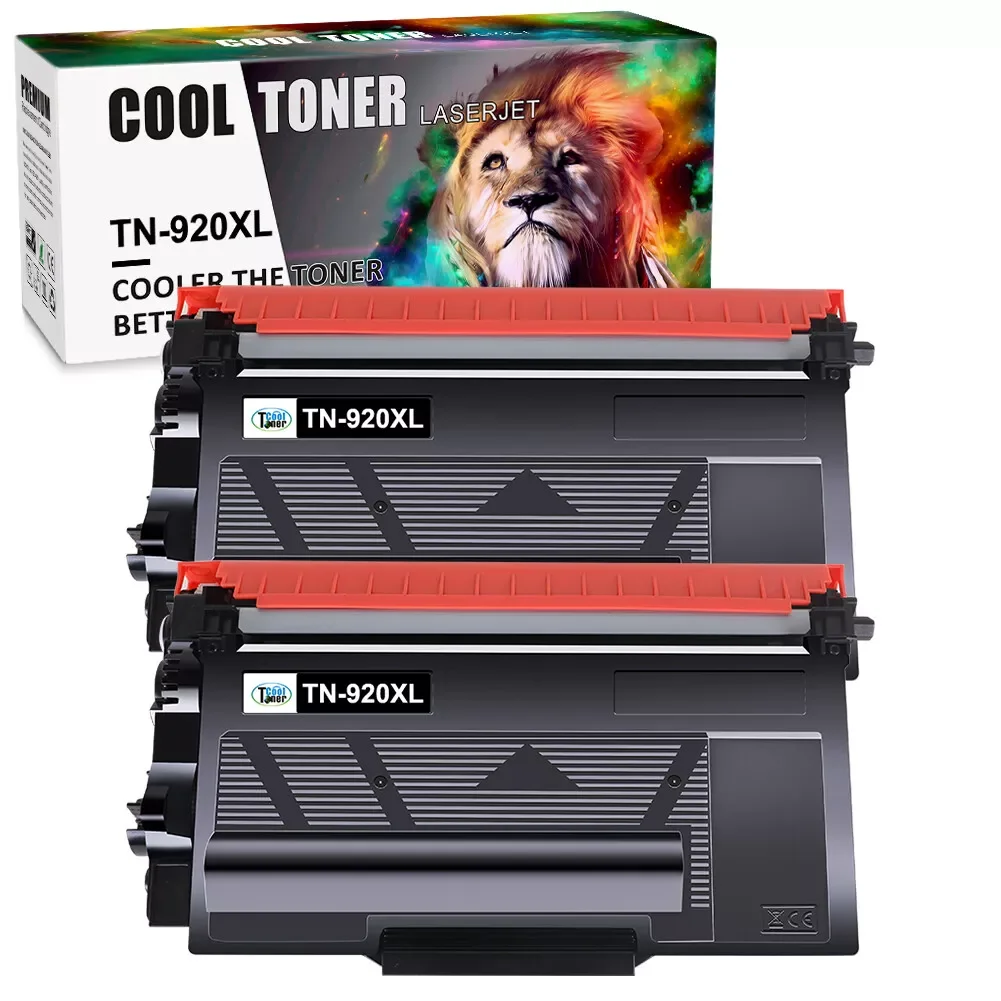 2PK High Yield TN920XL Toner for Brother TN920 MFC-EX915DW HL-L5210DW L6210DW