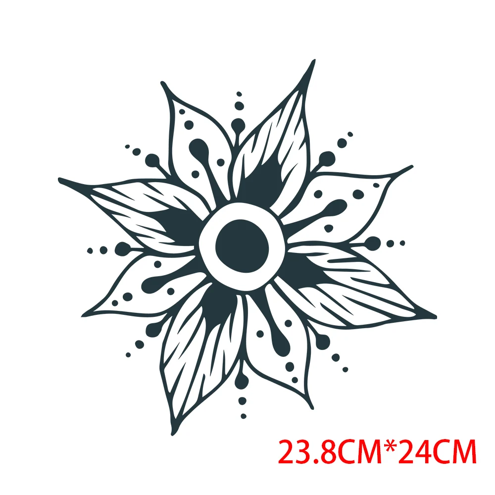 Mysterious Abstract Star Moon Heat Transfer Sticker Patches for Clothing Iron on Patches Stickers Patches Appliqued