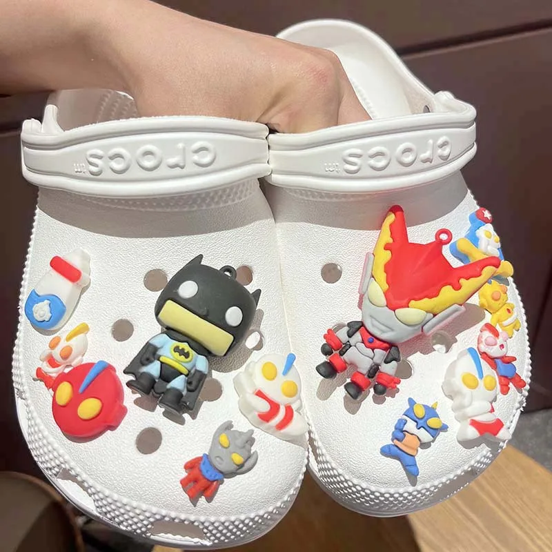 Hot Selling 3D Japanese Cosmic Hero PVC Shoe Charms For Clogs Popular Anime Figure Premium Clog Decor Trend Gift Easy Install