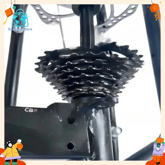 Heavy-Duty Elderly Tricycle Rear Axle - Rear Cargo Basket & Wheel Replacement Parts