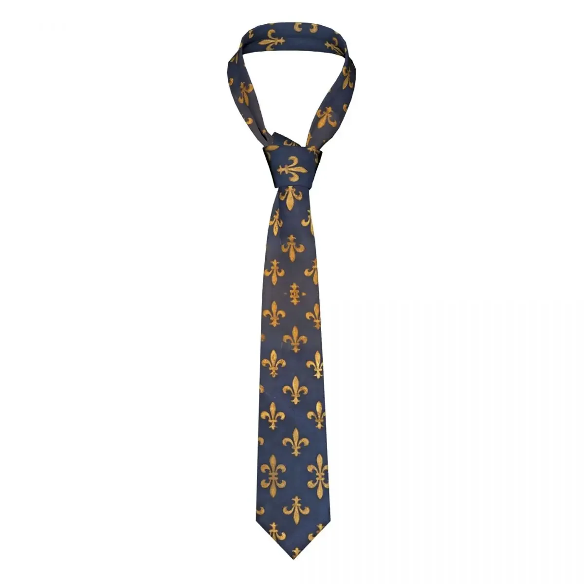 Corbata De seda De poliéster De Florencia, corbatas clásicas De flor De lirio De Lis, símbolo De flor, bandera, accesorios para hombres, regalo De Gravatas, 8 cm