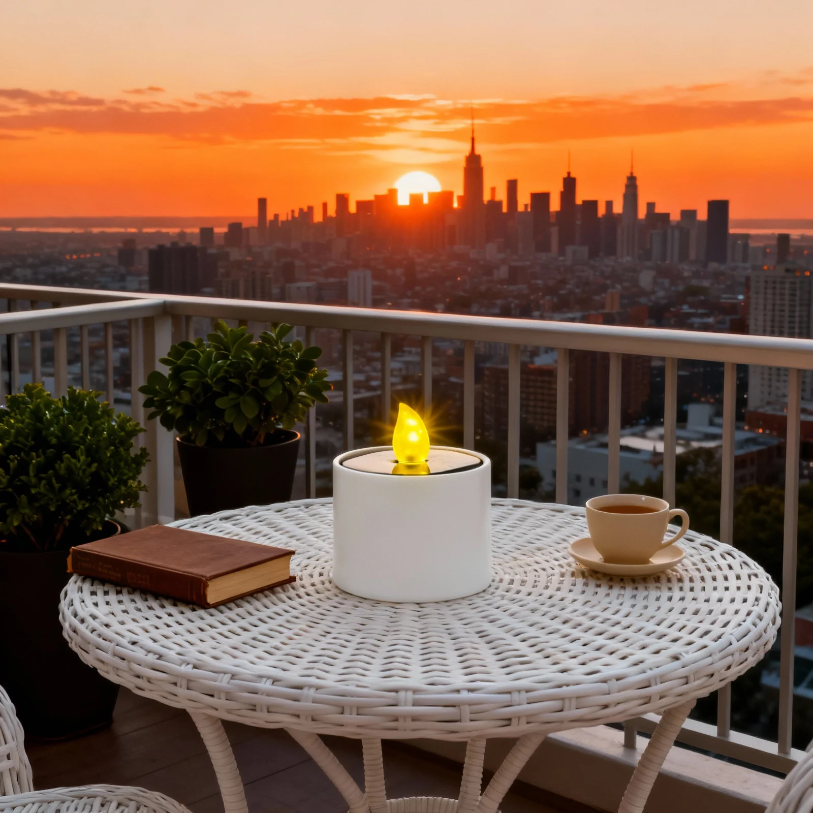 

1Pcs LED Solar Light Waterproof Yellow Flicker Flameless for Yard Patio Wedding Party Decoration Solar Powered