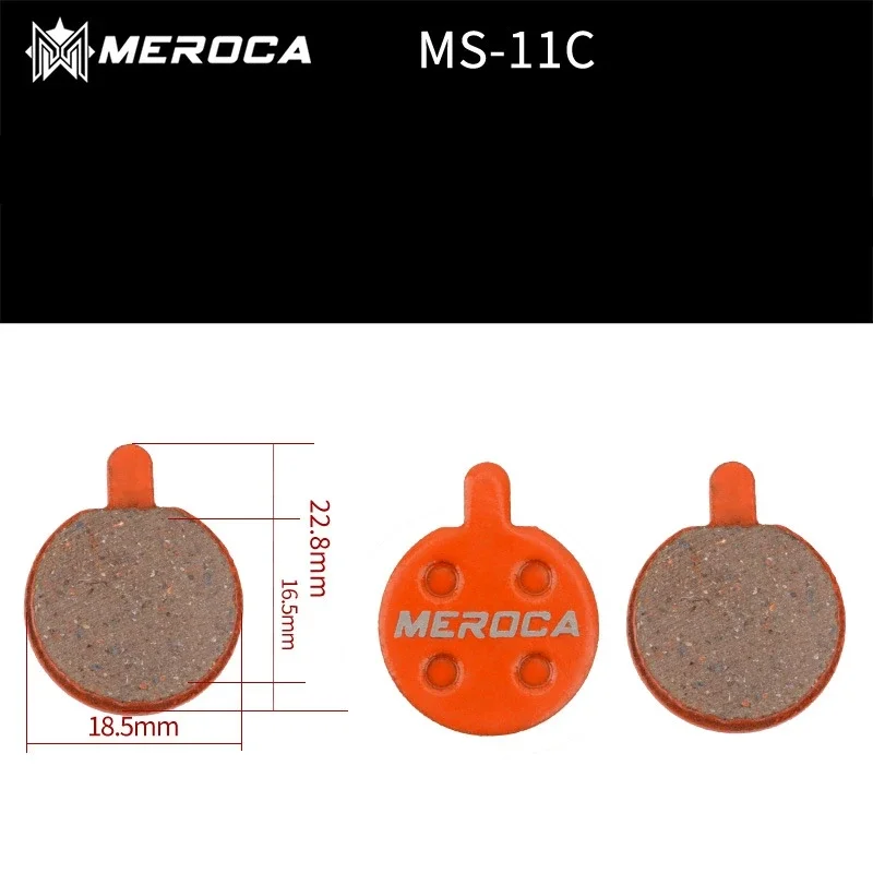 MEROCA MTB Bike Resin Iamok Disc Brake Pads Compatible With Shimano M355 XT XTR BB5 BB7 1 Pair Bicycle Parts