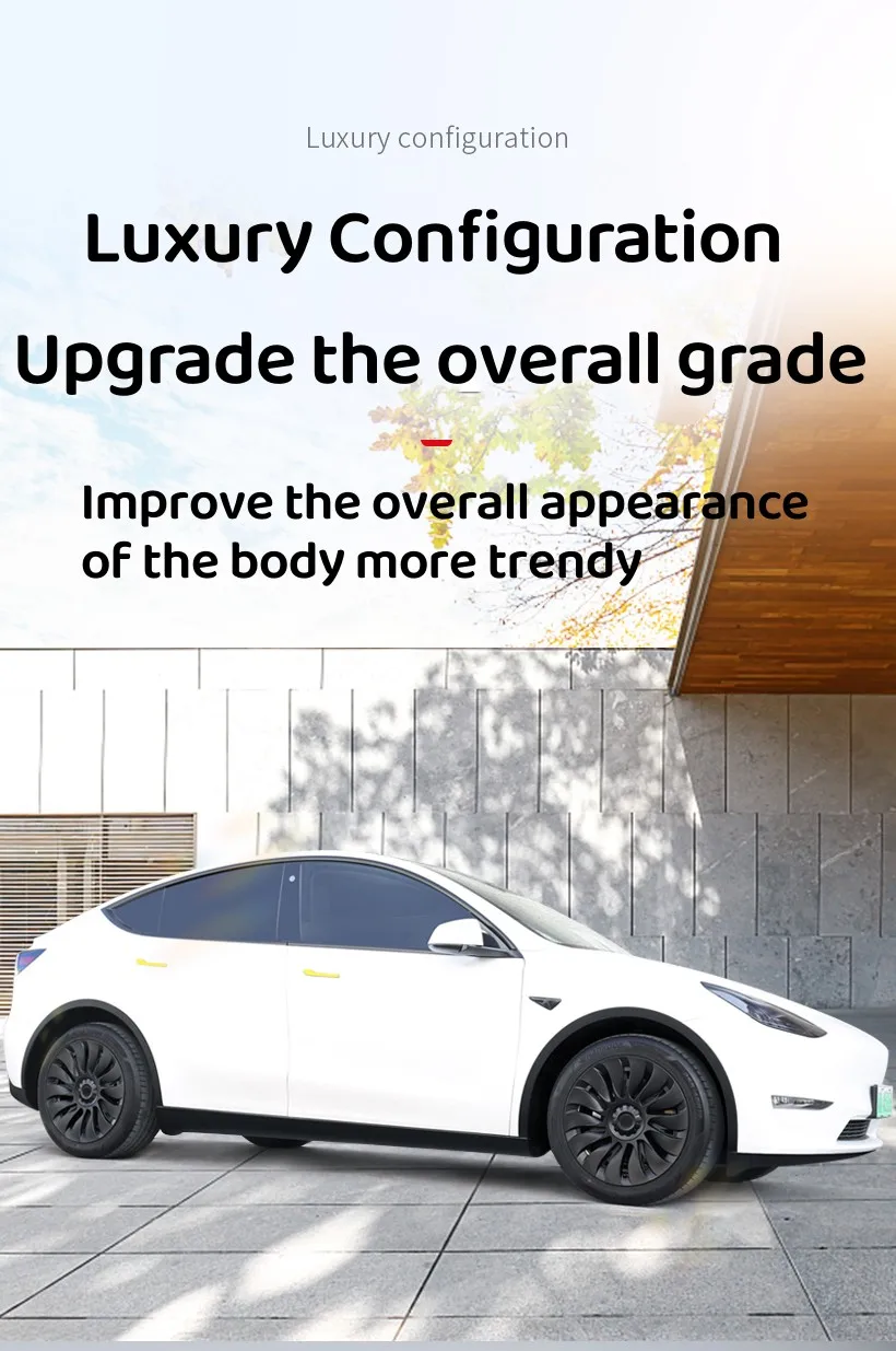 1PCS/4PCS Rad Kappe Leistung Ersatz 19 Zoll Rad Kappe Automobil Radkappe Vollrand Abdeckung Zubehör für Tesla Modell Y 2024 – Detail 10