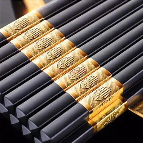 High grade alloy chopsticks are anti mold, anti slip, and resistant to mold, high temperature, and bacteria