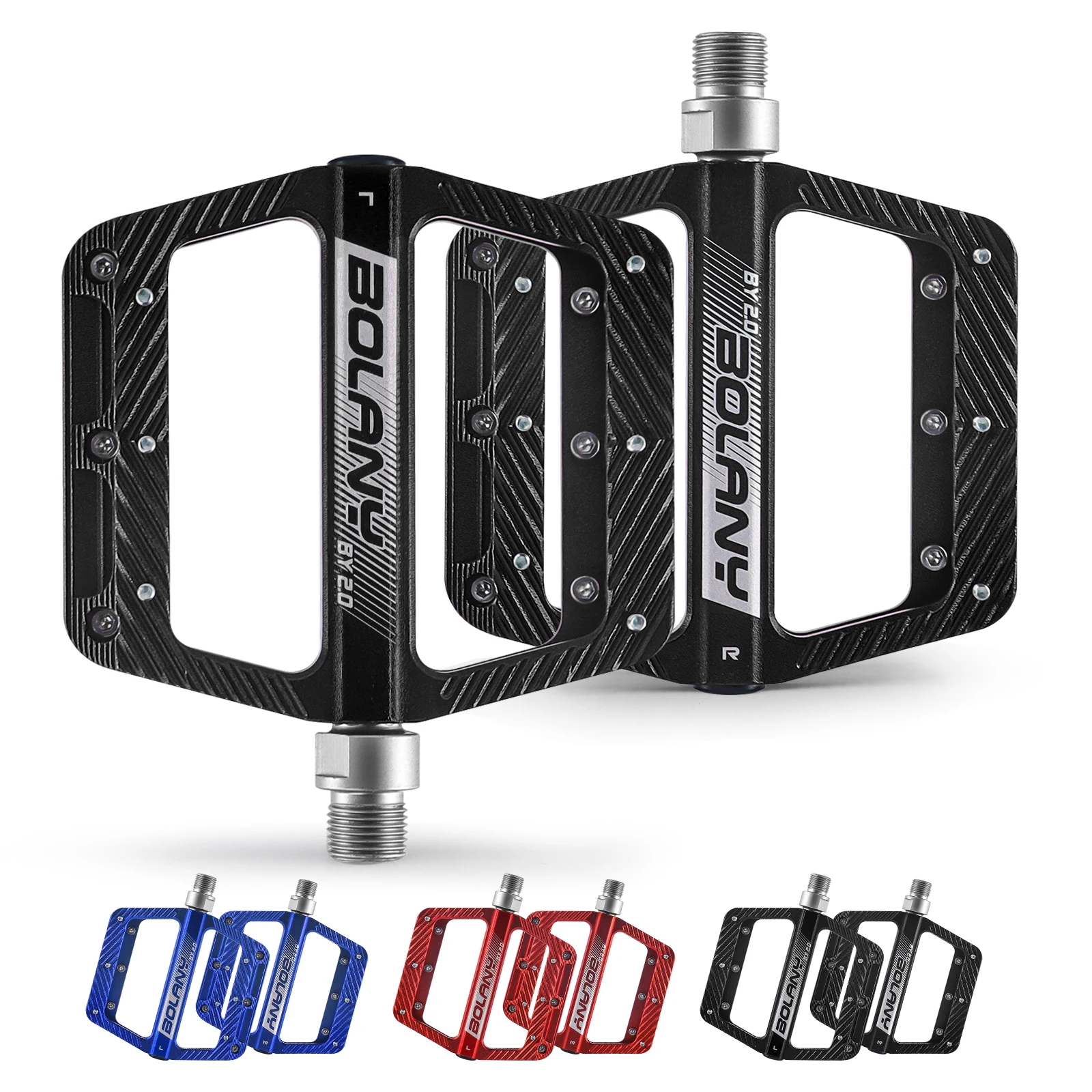 

BOALNY 1pair Bearings Bicycle Pedals Ultralight Aluminum Road Bmx Mtb Pedals Non-Slip Waterproof pedal Bicycle Accessories