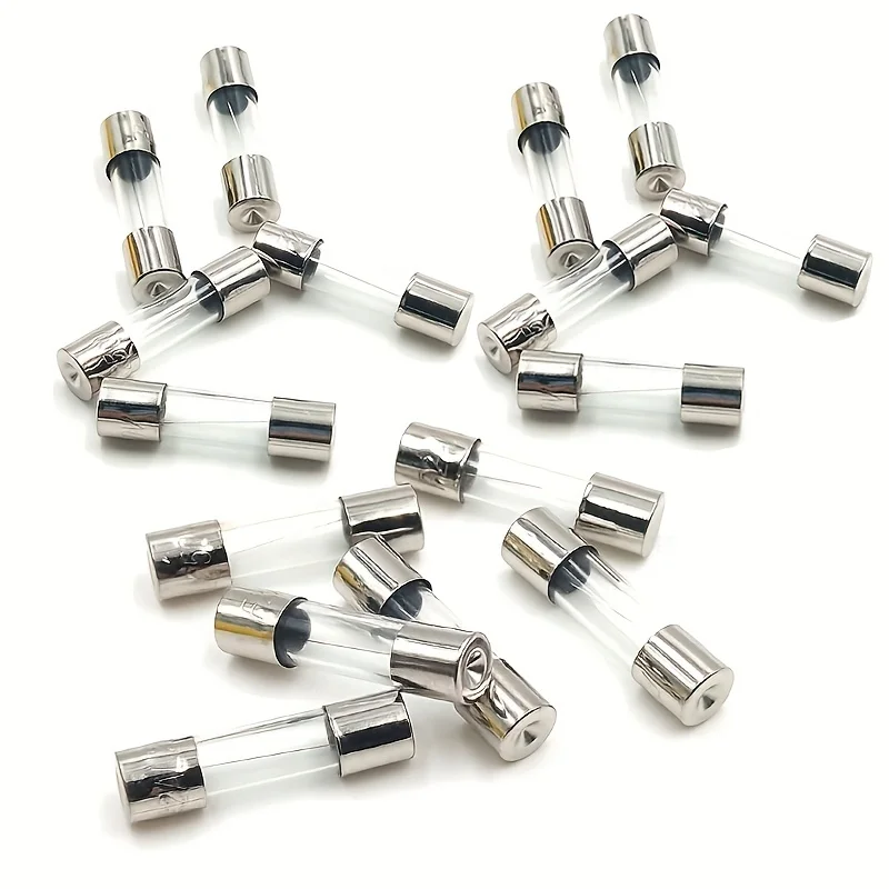 Fast-blow glass fuse tube, glass fuse tube, automobile and motorcycle circuit fuse tube,