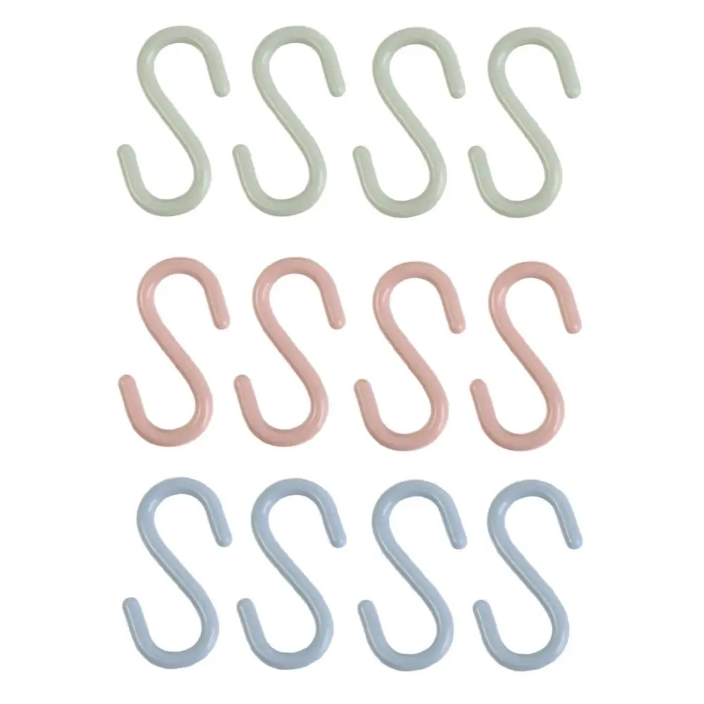 

Пластиковая вешалка для полотенец в ванную комнату, дверной органайзер для шарфов, S-образный крючок, вешалка для одежды, брелок