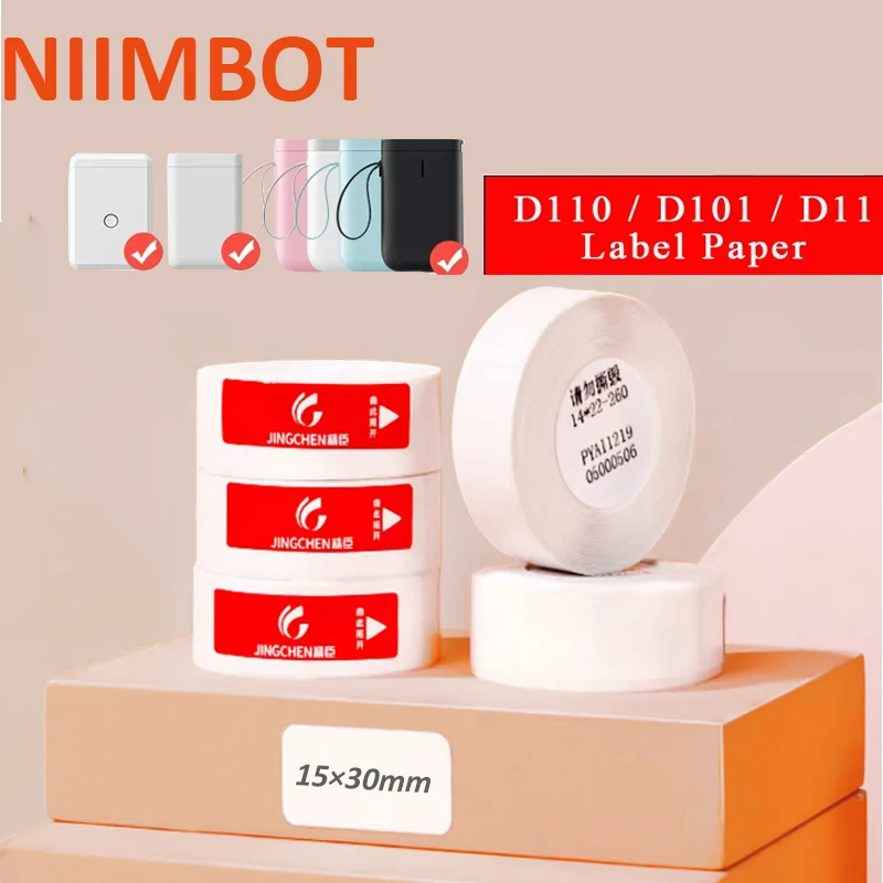 Niimbot D11 D110 Label Maker white Thermal Label paper Waterproof Oil Tearproof Price Label Pure Scratch-Resistant